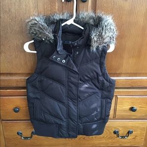 GAP Dark Brown Quilted Vest